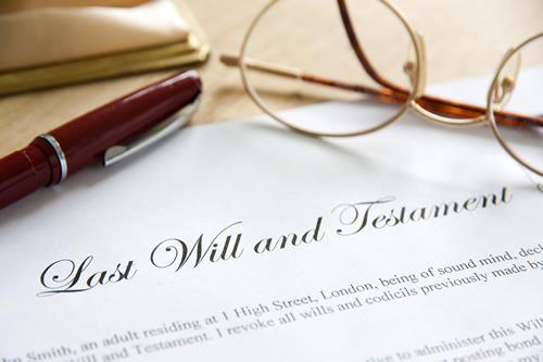 a stock photo of a will